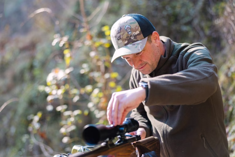 Nastreljevanje puške na Perun kroglo