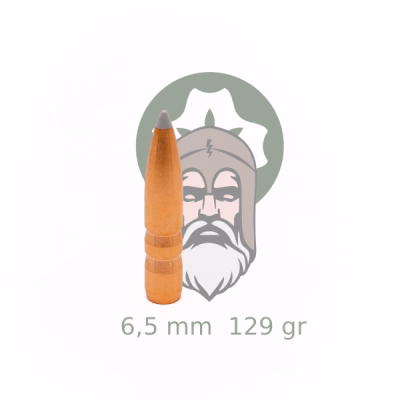 Acorn 6,5 mm (.264''), 129 grain